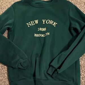 Green New York 1898 Brooklyn Men's Sweater